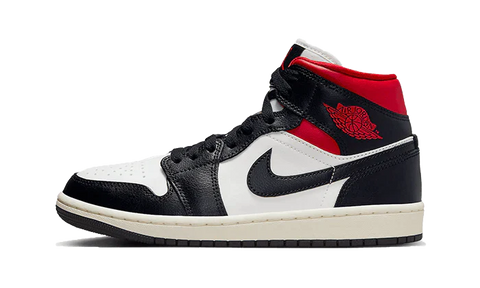 Jordan 1 Mid Black Gym Red